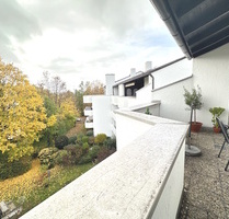 Seltene Offerte, 4-ZKB- DT-Wohnung mit 40 m²-Terrasse, direkt im Neusässer-Schmutterpark - Neusäß
