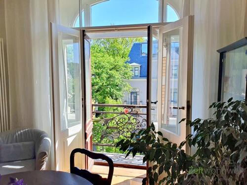 Blick zum Balkon - 3 Zimmer Etagenwohnung zur Miete in Dresden