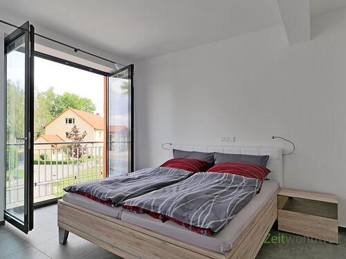 Schlafzimmer zum Innenhof - Etagenwohnung mit 60,00 m² in Erfurt zur Miete
