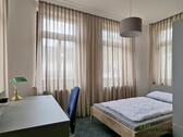 Bett hinter dem Raumnteiler - 4 Zimmer Etagenwohnung zur Miete in Dresden