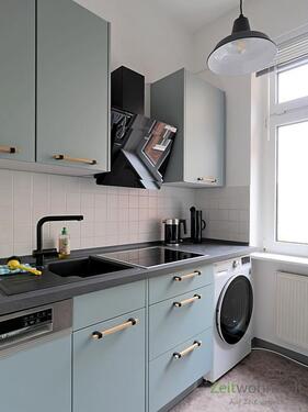 Blick in die neue Küche - Etagenwohnung mit 58,00 m² in Erfurt zur Miete
