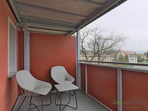 überdachter Balkon - Etagenwohnung mit 47,00 m² in Dresden zur Miete