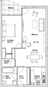 Grundriss der Wohnung - 2 Zimmer Etagenwohnung zur Miete in Gotha