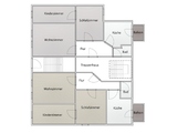 Etagengrundriss - 24 Zimmer Mehrfamilienhaus, Wohnhaus in Gotha