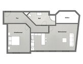 Grundriss - 2 Zimmer 2- Zimmerwohnung zum Kaufen in Gotha