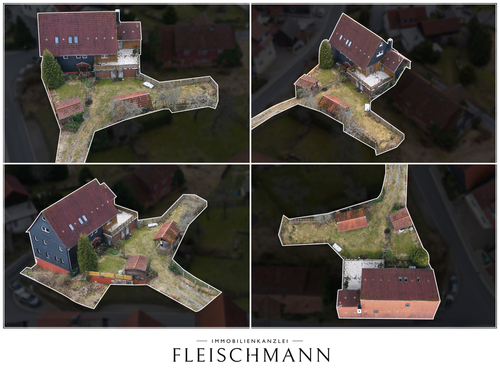 Blick von oben - Zweifamilienhaus mit 236,20 m² in Schleusingen zum Kaufen