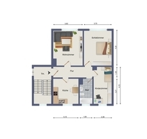 Altersgerechte 3-Raum-Wohnung! - 440,00 EUR Kaltmiete, ca.  65,00 m² Wohnfläche in Zella-Mehlis (PLZ: 98544)
