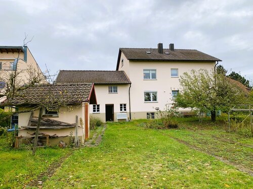 Außenansicht Rückseite - Mehrfamilienhaus mit Baugrundstück in Freiburg-Tiengen