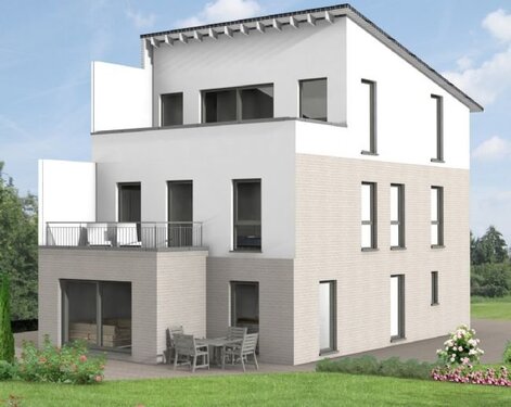 Außenansicht - Modernes Neubauprojekt in Rosenheim - Doppelhaushälfte mit Einliegerwohnung und großem Garten
