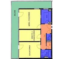 Rodenkirchener Auenviertel, Rheinlage, schöne 3-Zimmer Wohnung mit umlaufendem Balkon und TG-Stpl. - Köln