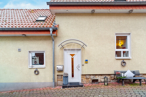 Seitenansicht/ Hauseingang - 6 Zimmer Doppelhaushälfte in Rheine / Dorenkamp