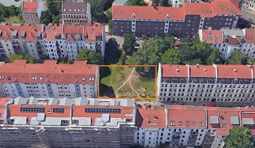 Edlichstraße 15 Luftbild - Erdgeschoßwohnung mit 42,35 m² in Leipzig zum Kaufen