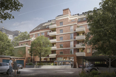 Visualisierung Rückansicht - Etagenwohnung mit 51,53 m² in Leipzig zum Kaufen