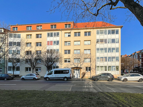Straßenansicht - Etagenwohnung mit 34,79 m² in Erfurt zum Kaufen