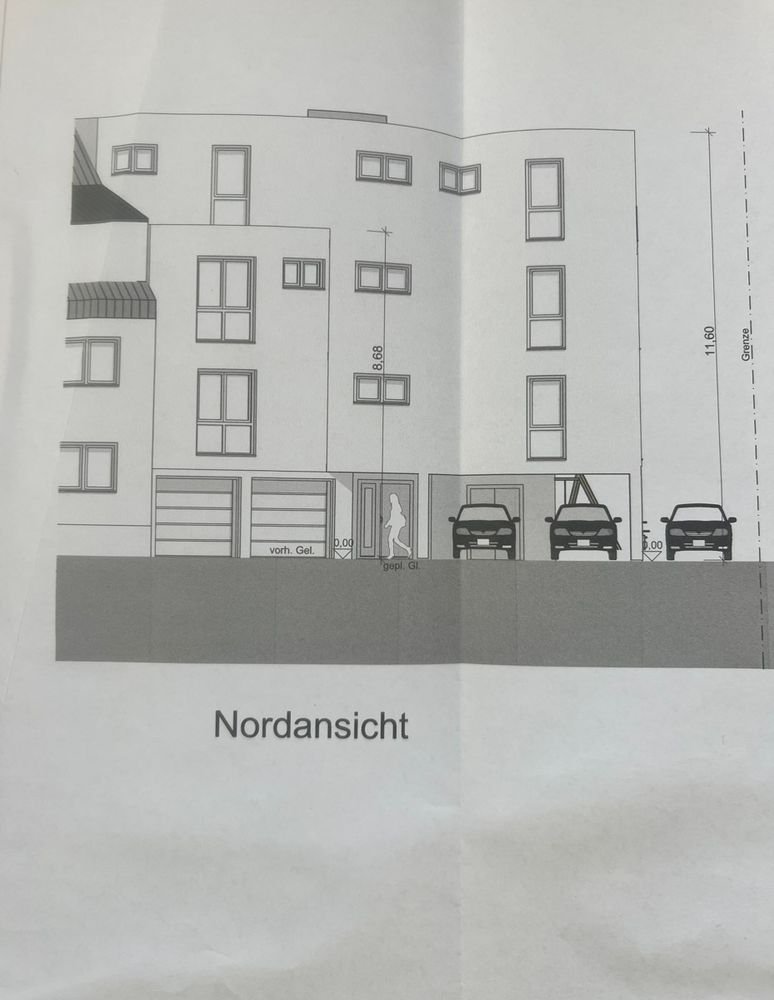 Baugrundstück mit bereits erteilter Baugenehmigung für 7 Wohneinheiten ( Wohnfläche 467m²) - Neunkirchen Innenstadt