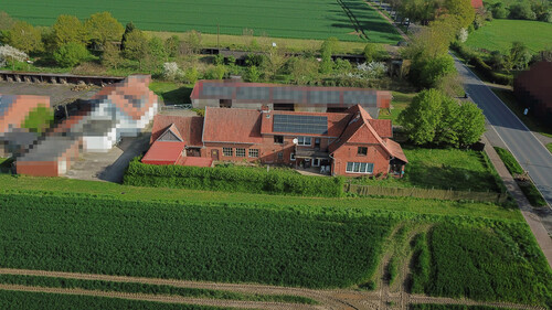 Drohnenansicht 2 - 10 Zimmer Zweifamilienhaus zum Kaufen in Steyerberg