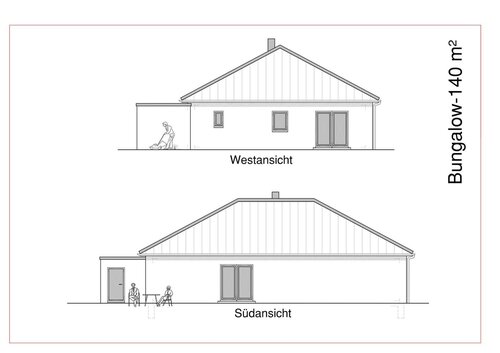 Bungalow-1.1--140m² - Ansichten-1-1.jpg - 3 Zimmer Mehrfamilienhaus, Wohnhaus zum Kaufen in Wernigerode