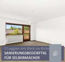 Sanierungsbedürftige 3-Zi-Wohnung mit 2 Loggien | Gelegenheit für Selbermacher - Grafrath