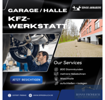 KFZ-Werkstatt Garage Halle in Annaberg-Buchholz auf der Bärensteiner Straße zu vermieten