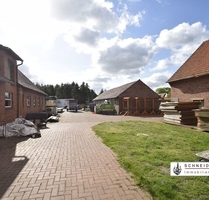 3 Wohnungen je 60 m² + mehrere Hallen Carport + Freifläche 1000m² + Parkflächen Garagen Carports - Barenburg
