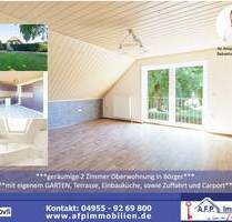 ***geräumige 2 Zimmer Oberwohnung mit EBK in Börger*** mit eigenem Garten, Terrasse, sowie Zufahrt und Carport