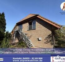 ***geräumige 2 Zimmer Oberwohnung mit EBK in Börger*** mit eigenem Garten, Terrasse, sowie Zufahrt und Carport
