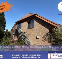 ***Geräumig, gemütlich und zu sofort frei*** Charmante 2-Zimmer-Oberwohnung im Zentrum von Börger