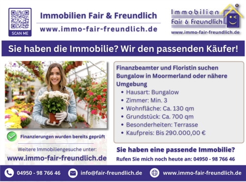 Bildschirm­foto 2023-10-14 um 16.27.36 - Finanzbeamter und Floristin suchen Bungalow in Moormerland oder nähere Umgebung!