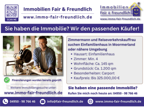 Bildschirm­foto 2023-10-14 um 16.53.05 - Zimmermann und Reiseverkehrskauffrau suchen Einfamilienhaus in Moormerland oder nähere Umgebung!