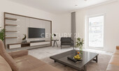 Wohnzimmer (Visualisierung) - 4 Zimmer Etagenwohnung zum Kaufen in Bochum - Laer