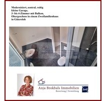 Modernisiert, zentral, ruhig, kl. Garage, 4 ZKB Balkon, Obergeschoss in einem Zweifamilienhaus - Gütersloh