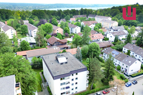 Luftansicht - WINDISCH IMMOBILIEN: Vermietete Dreizimmer Wohnung in Ortsrandlage von Starnberg