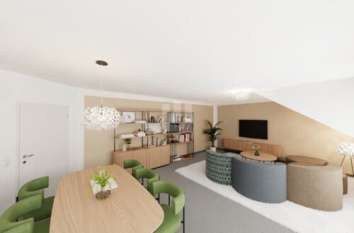 Visualisierung Essbereich - 3.5 Zimmer Penthouse in Gröbenzell