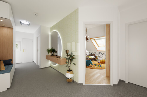 Visualisierung Flur - 3.5 Zimmer Penthouse zum Kaufen in Gröbenzell
