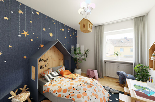 Visualisierung Kinderzimmer - 5 Zimmer Einfamilienhaus in Maisach