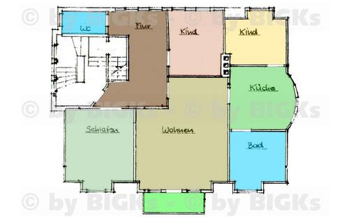 Plan - 4 Zimmer 4- Zimmerwohnung zur Miete in Zella-Mehlis