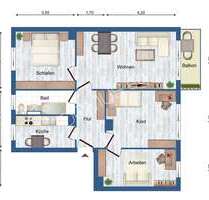 Nachmieter gesucht. Renovierte 4 Zimmer mit Balkon und Einbauküche! - Annaburg