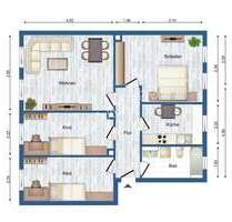 Renovierte 4 Zimmer Wohnung mit EBK in der Waldsiedlung - Ziegendorf