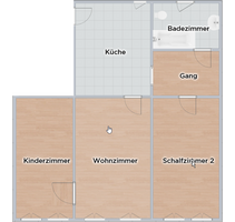 renovierte 3-Raumwohnung in Langewiesen