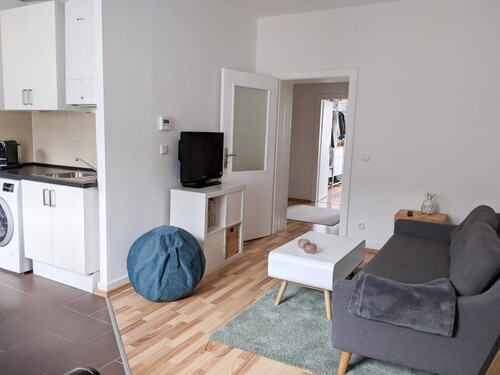 Wohnzimmer - Etagenwohnung mit 48,00 m² in Düsseldorf zur Miete
