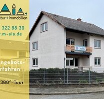Angebotsverfahren gestartet: Haus m. Halle & 3 Garagen - Viele Möglichkeiten + jede Menge Platz - Hambrücken