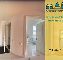 Möblierte Dachgeschoss-Wohnung für Geschäftsleute + Pendler - Karlsruhe / Hagsfeld