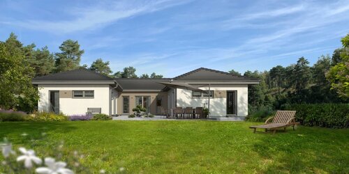 Außenansicht Garten - Ihr Traum-Bungalow von allkauf - 332.479,00 EUR Kaufpreis, ca.  171,56 m² Wohnfläche