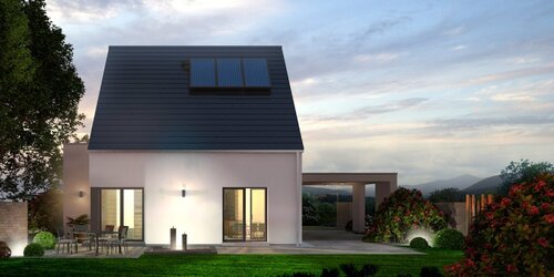 Außenansicht Garten - Einfamilienhaus mit 136,78 m² in Oberkotzau zum Kaufen
