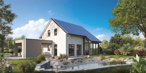 Foto - Das eindrucksvolle Hausmodell SAVE 2 mit traditionellem Giebeldach - Ein Traumhaus mit allem Komfort