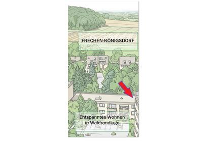 Helle, bezugsfreie 2,5-Zimmer Wohnung in Waldrandlage von Frechen-Königsdorf