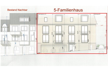 Baugrundstück mit Baugenehmigung für MFH mit 5 Wohnungen - Baden-Baden / Lichtental