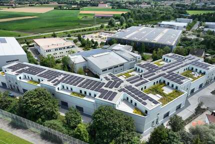 Gerwebehalle mit Büro-Etage | Betriebsleiterwohnung möglich - Ismaning