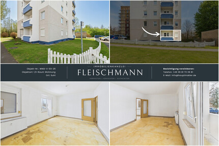 Top-Investment in Suhl: Gepflegte 33 m² Erdgeschosswohnung ohne Sanierungsstau oder Selbsteinzug?