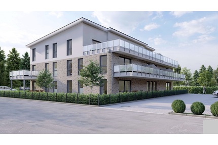 Neu ab 1.7.26 für 2 Personen 2-Zimmer-OG-Wohnung KfW 40+ Bauweise + Aufzug + Balkon + Carport - Weyhe
